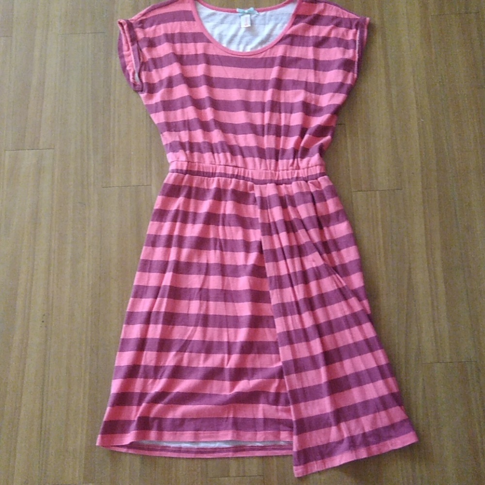 Pink striped dress